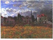 Claude Monet Maisons dArgenteuil oil painting on canvas